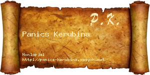 Panics Kerubina névjegykártya
